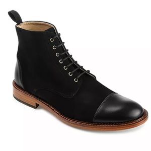 Men's Troy Handcrafted Leather and Suede Dress Boots Mens size 45 Eur 11.5 US